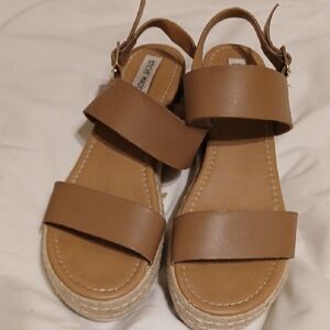 Steve Madden Brown Espadrille Sandals